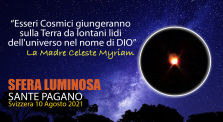 UFO, Sfera rosso fuoco sopra il Monte Ceneri, Svizzera - Sante Pagano - 10 Agosto 2021 by Progetto Coscienza Cosmica